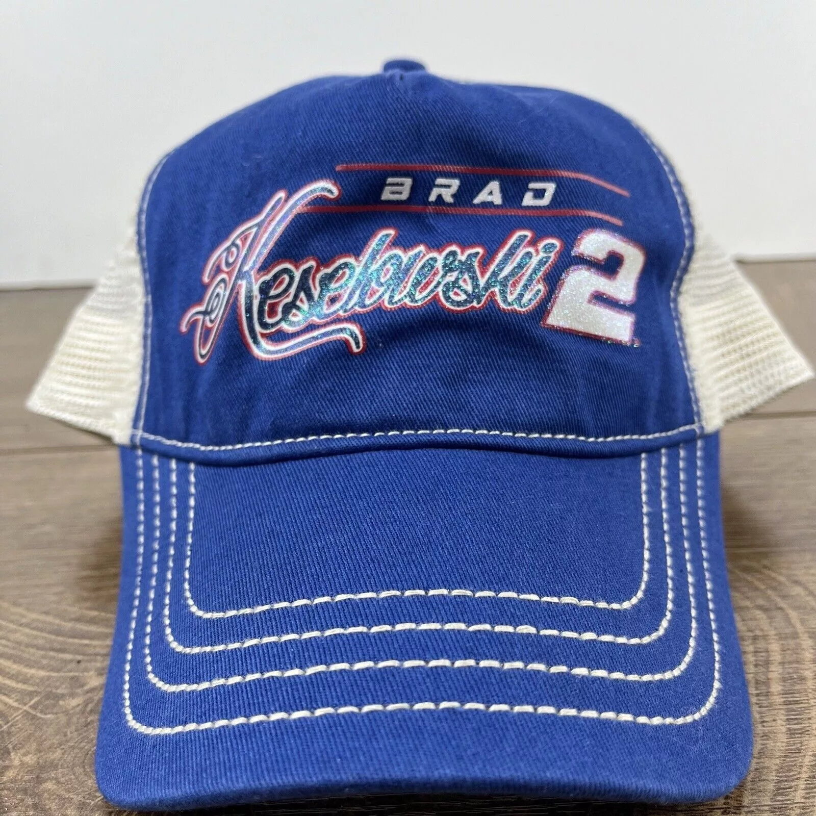 Other Hats Other Brad Keselourski #2 Hat Snapback Hat Blue Hat Adjustable Blu