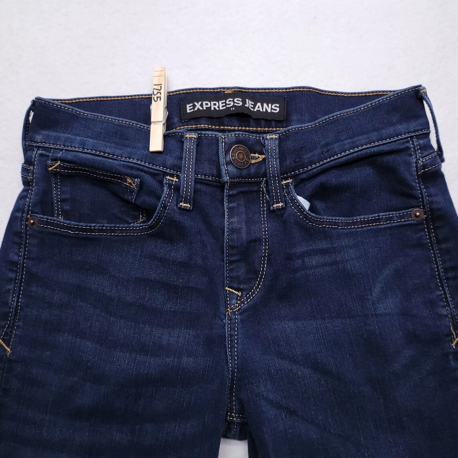 Express Jeans Express Supersoft Super Skinny Denim Jeans Womens Size 0S Blue