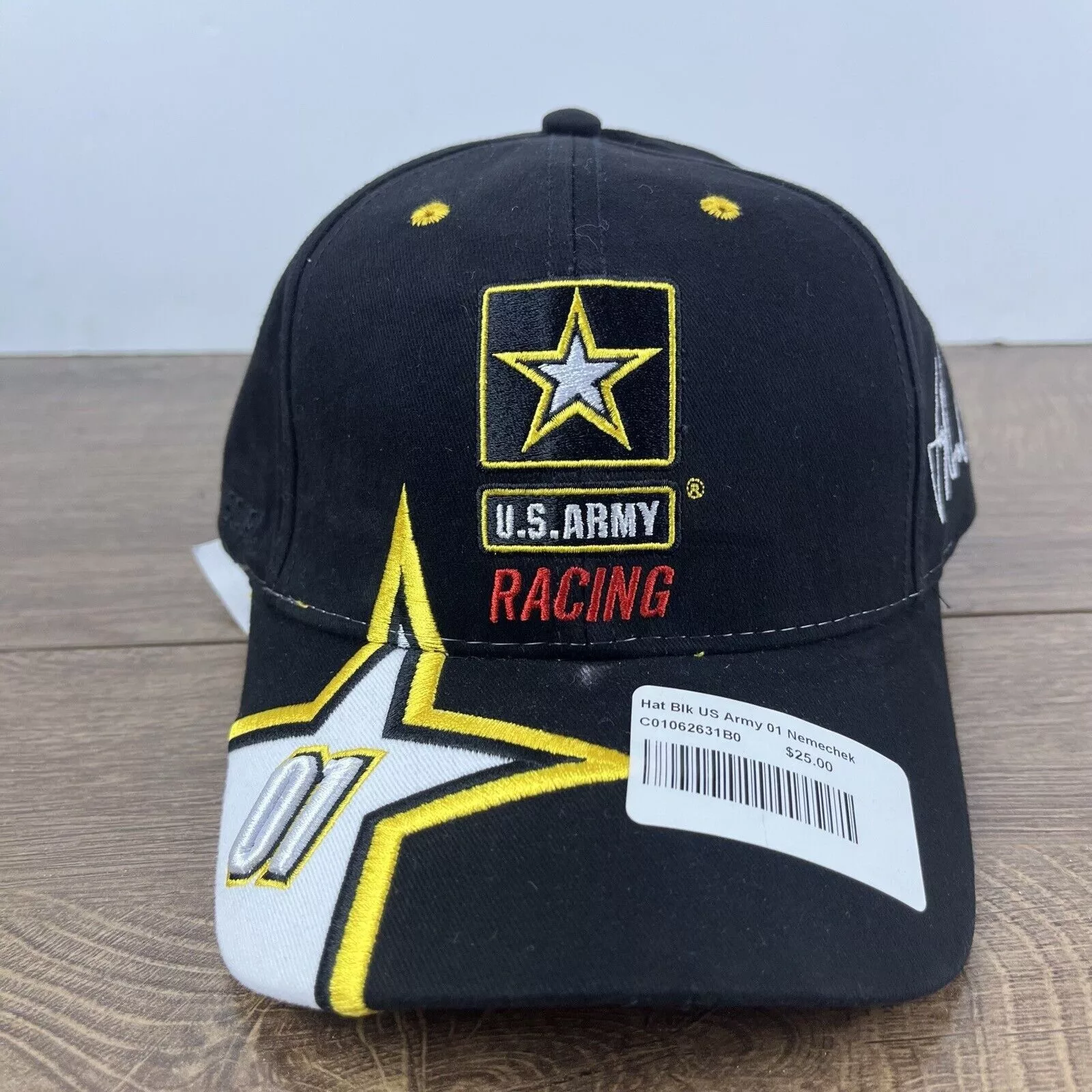 Other Hats Other US Army Racing 01 Hat Black Cap Hat Adjustable Hat Black NAS