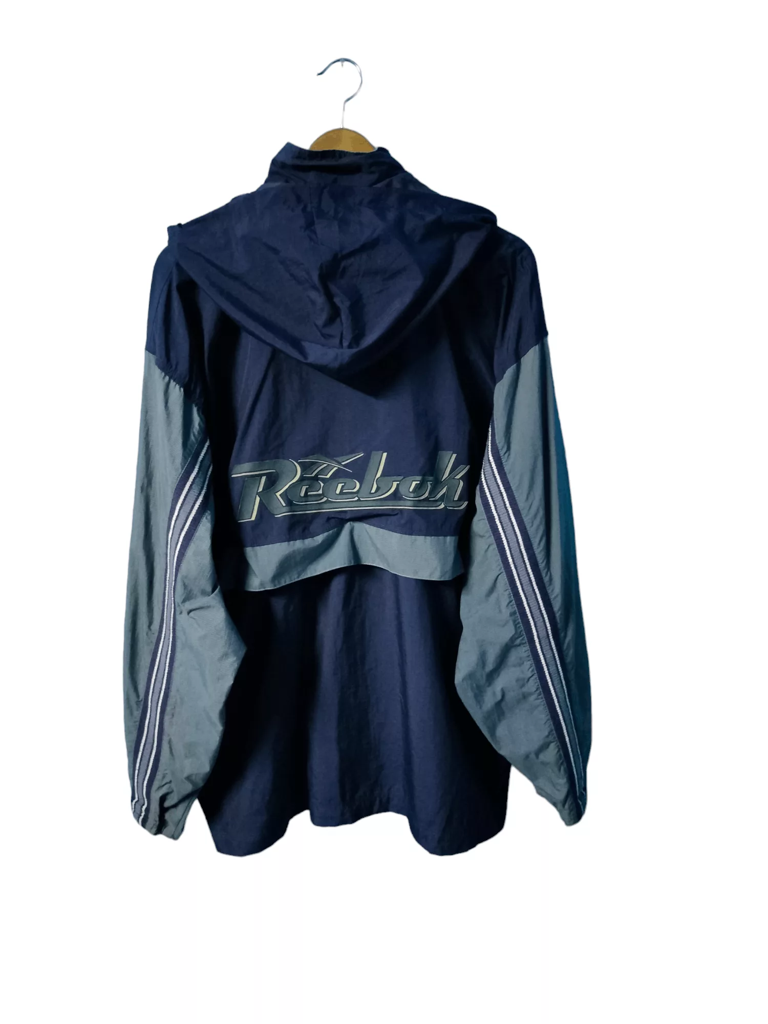 Reebok Light Jackets Reebok × Vintage vintage 90s REEBOK jacket windbreaker big logo size m Blue