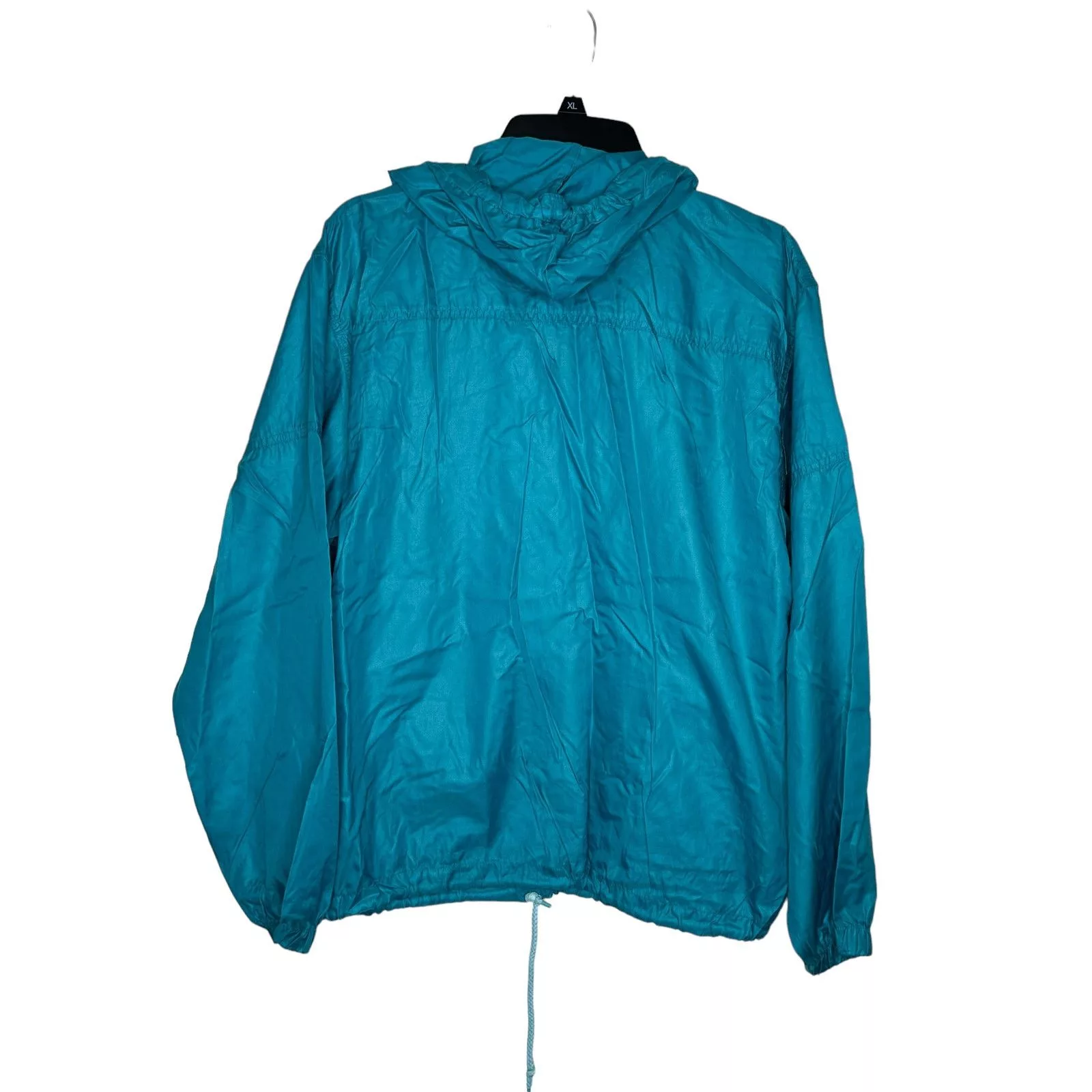 Izod Light Jackets Izod Lacoste Men's Jacket Vintage Hooded Windbreaker Medium Blue