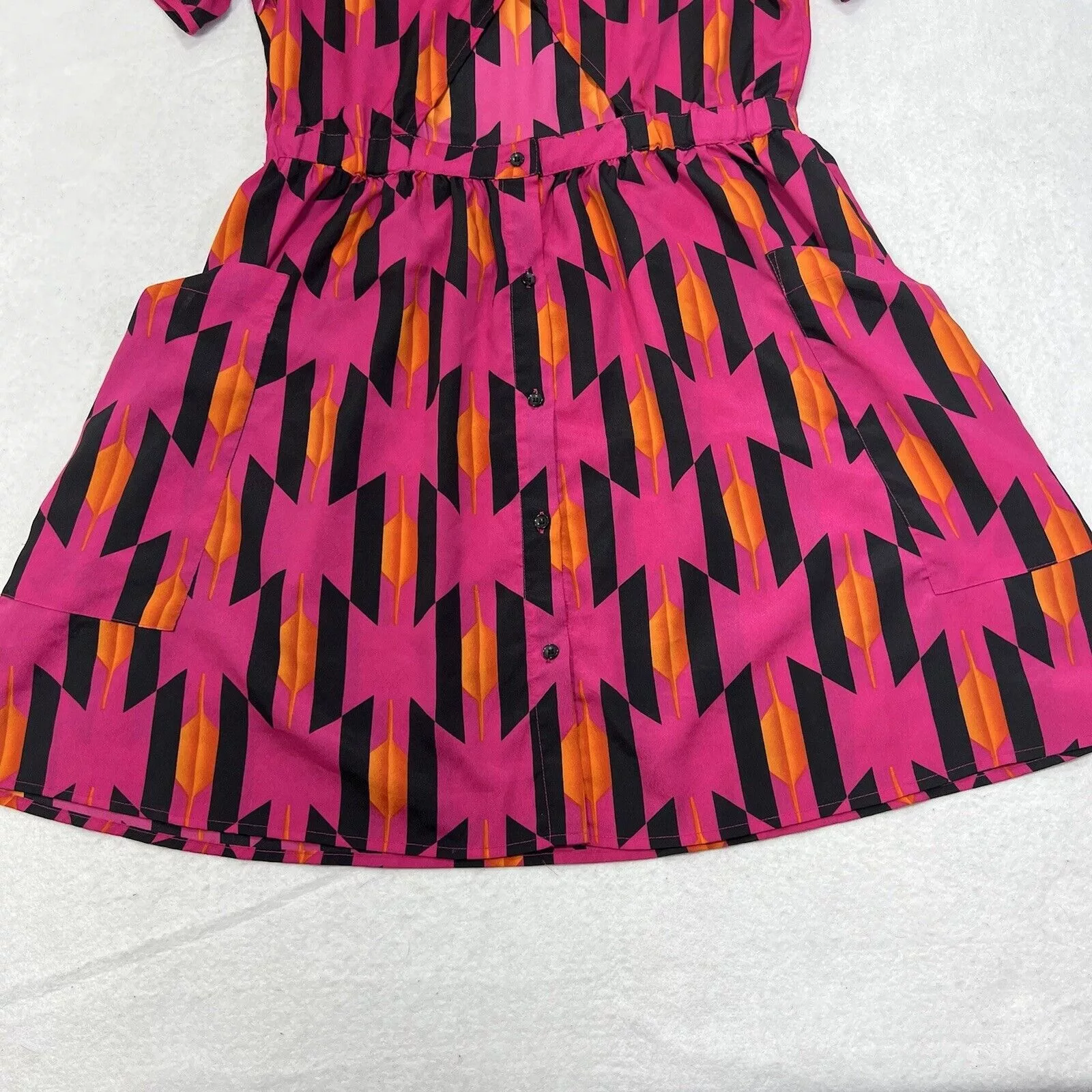 Other Mini Dresses Other Allen B by Allen Schwartz 8 Pink & Orange A-Line Dress