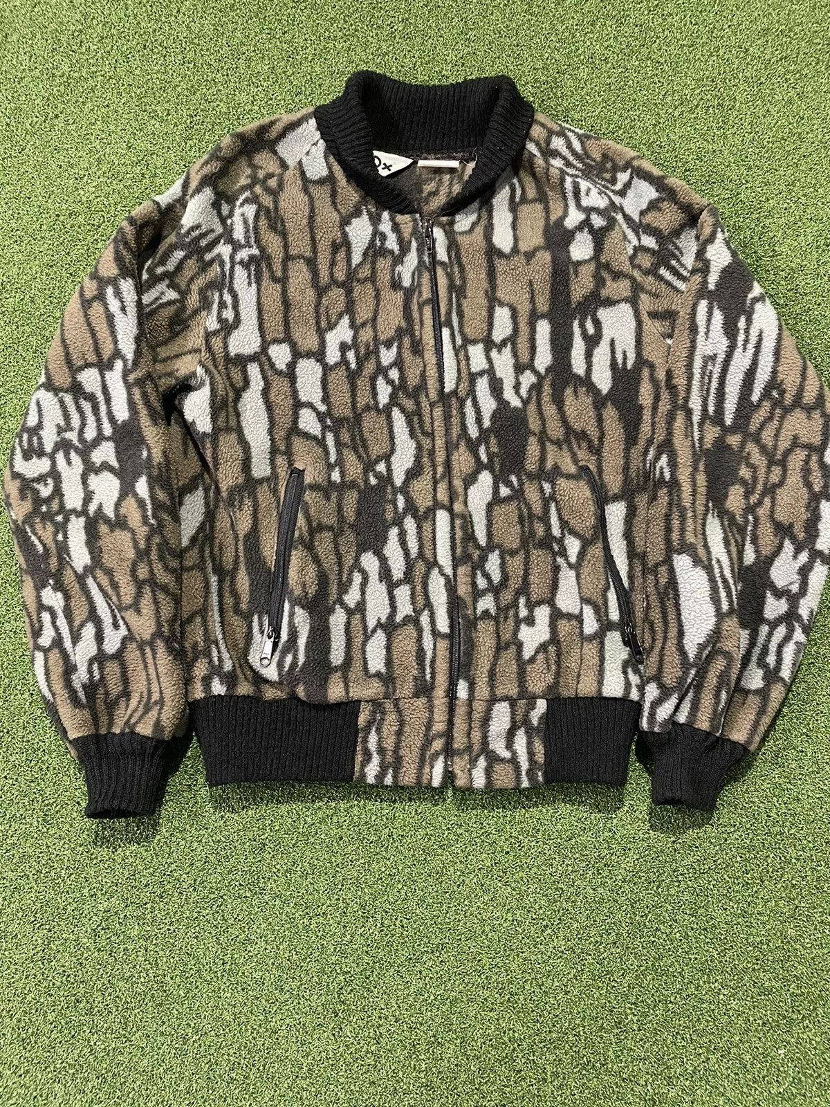 Vintage Bombers Vintage 10X Tree Camo High Pile Fleece Bomber Multi