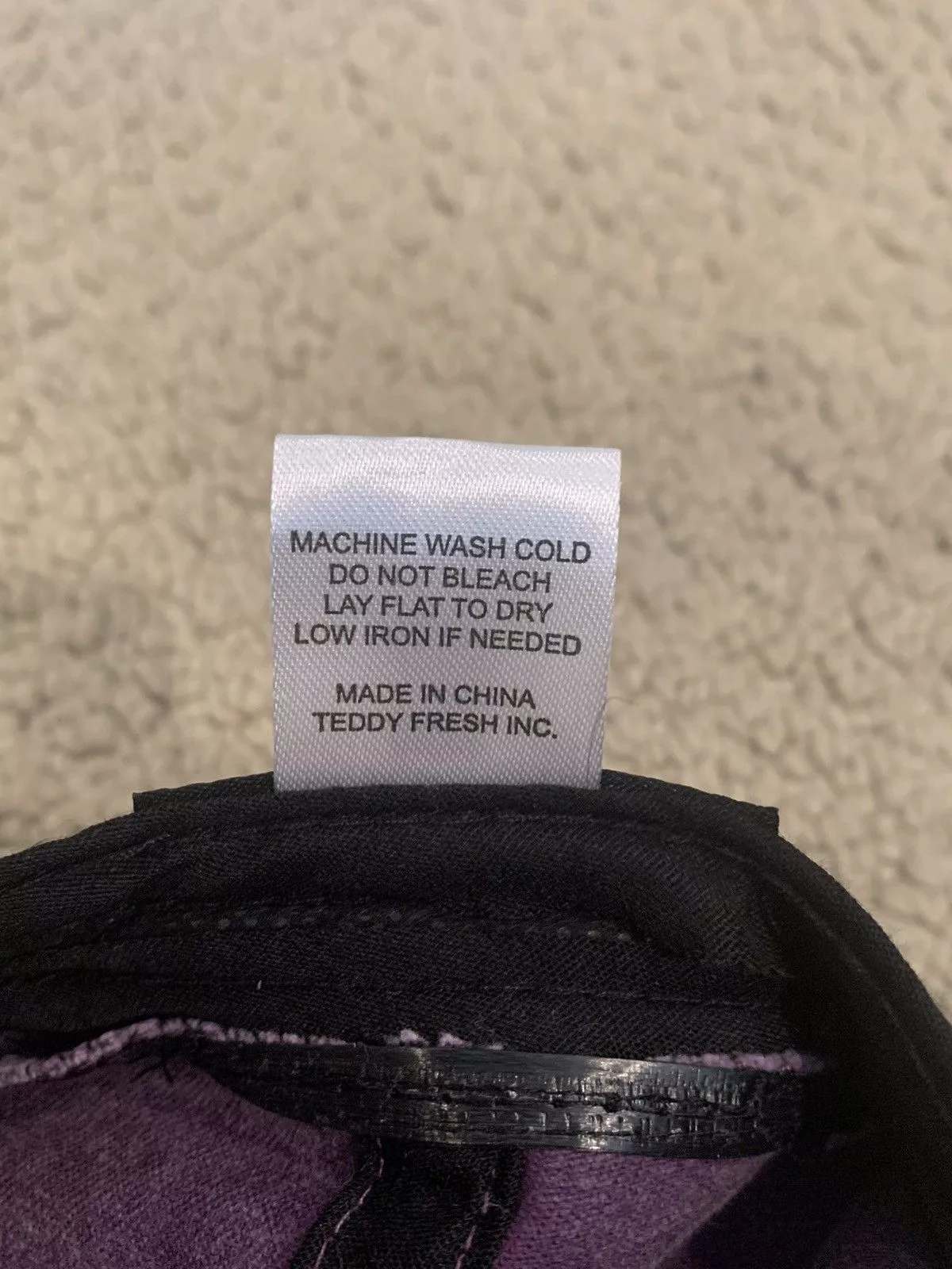 Teddy Fresh Hats Teddy Fresh Purple and Black Bear Dad Hat