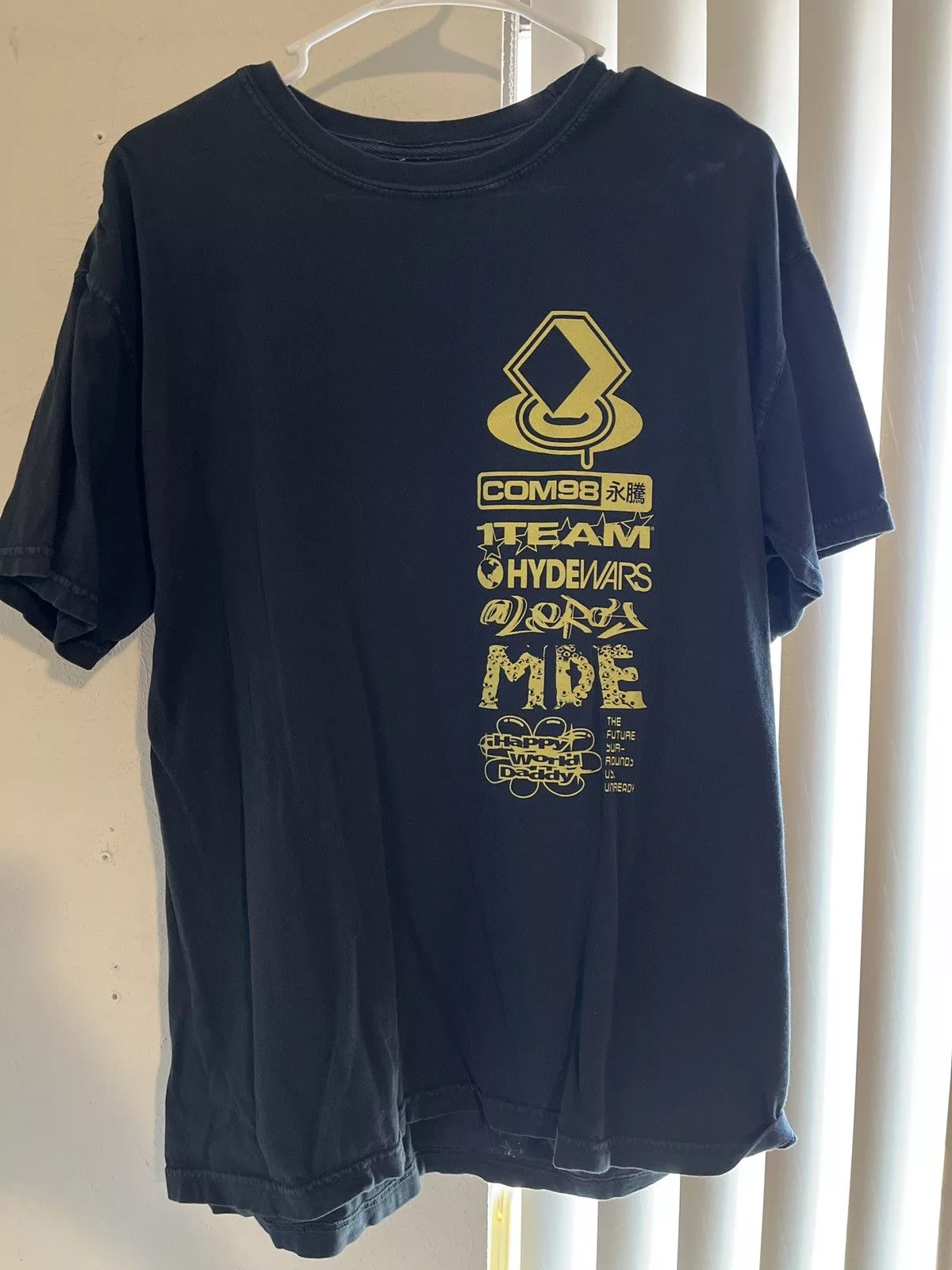 Grailed Short Sleeve T Shirts Grailed Extremely Rare Sam Hyde Com98 HWD HydeWars Tee Black