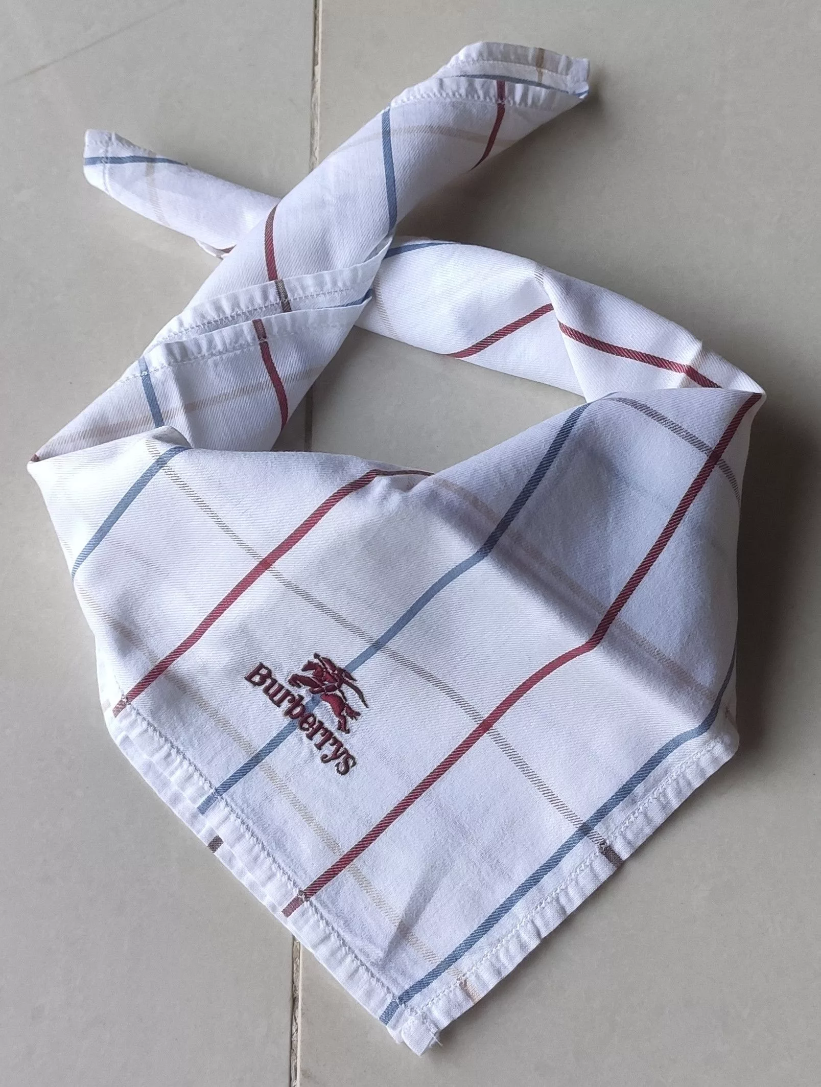 Burberry Miscellaneous White Burberrys Handkerchief
