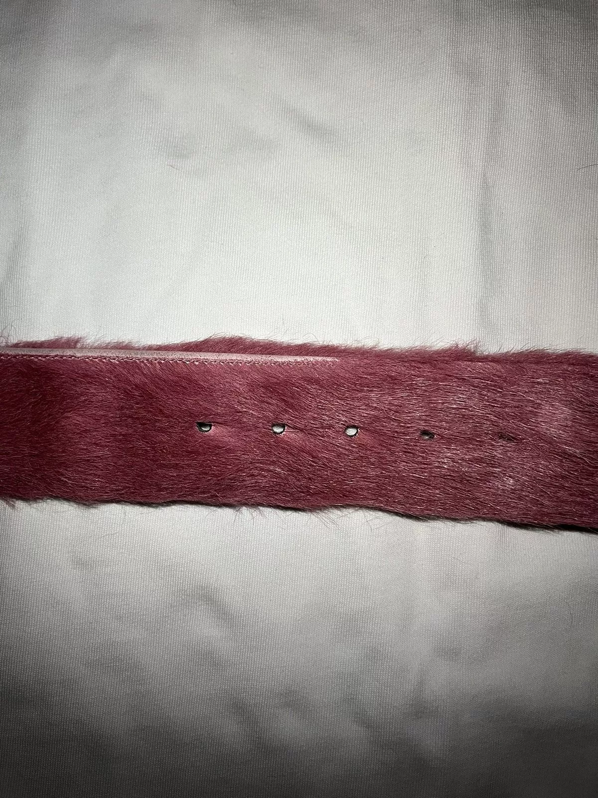 Prada Belts Prada pink fur belt