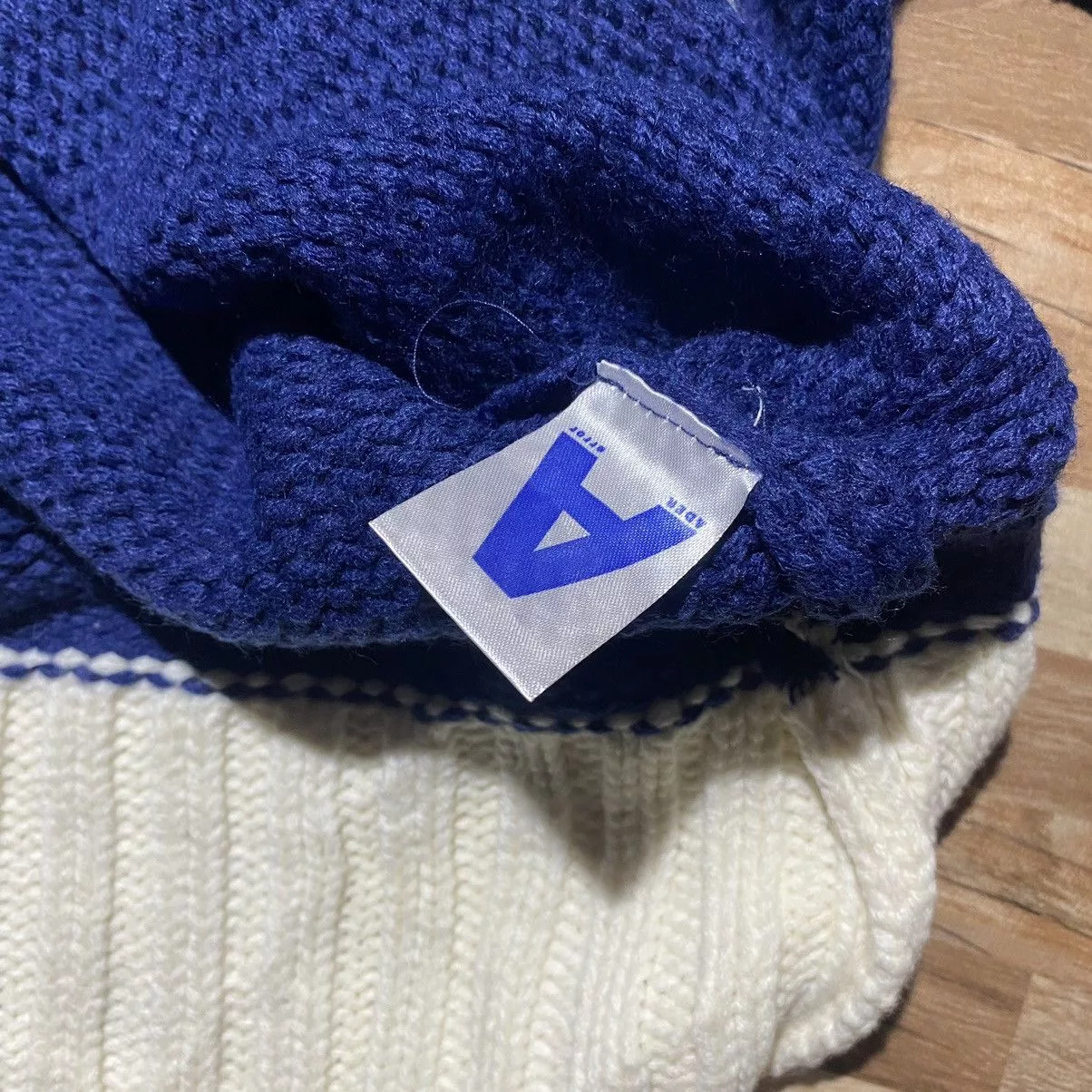 Ader Error Sweaters Knitwear ADER ERROR Knitwear A Logo Oversized Knitted Turtleneck White Vintage