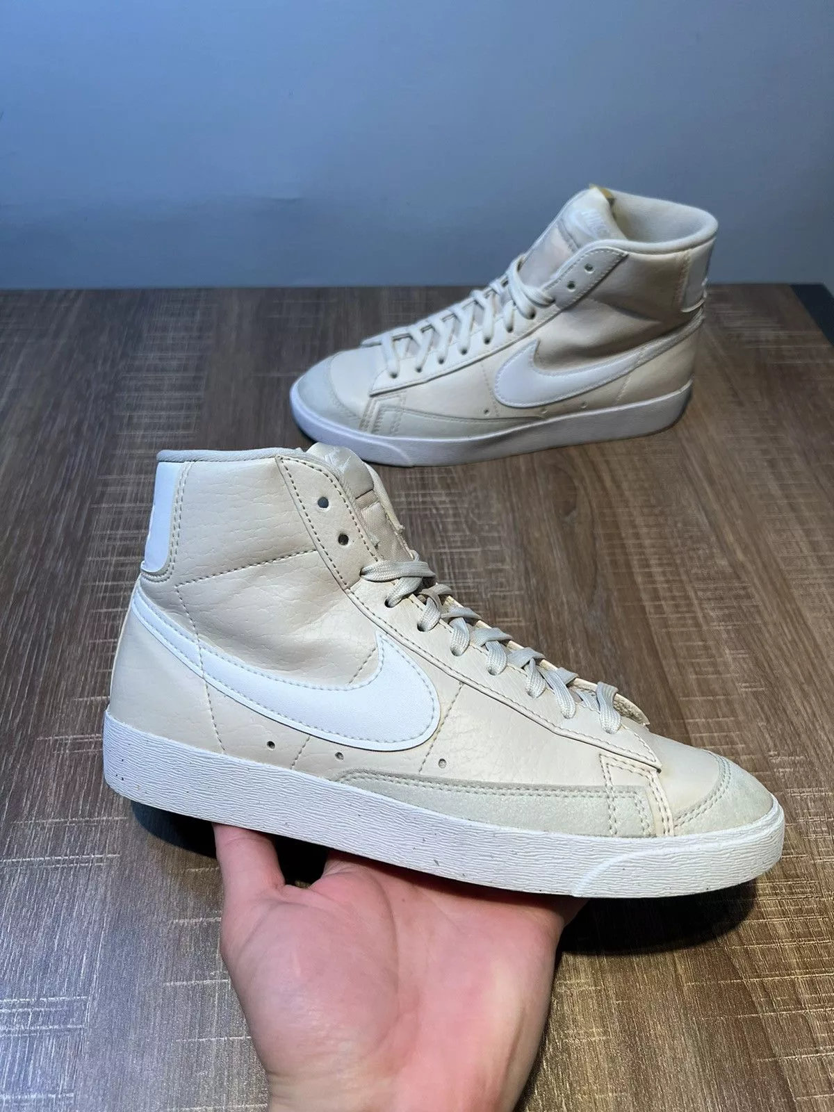 Nike Hi Top Sneakers WMNS NIKE BLAZER MID 77 NEXT NATURE LIGHT BROWN SZ 7.5 Beige