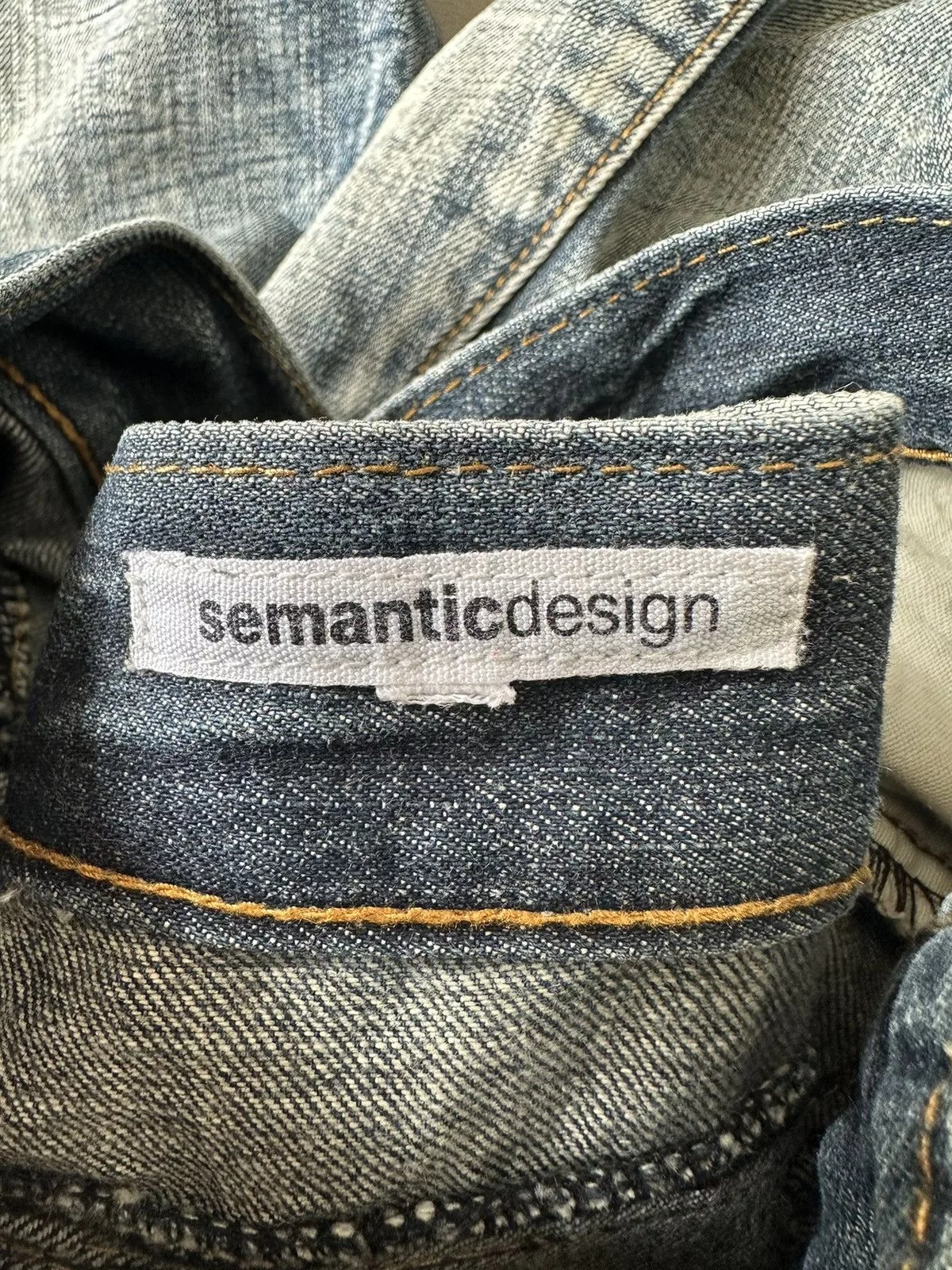 semanticdesign Denim Early 00’s Semanticdesign mudmax paneled jeans Multi Avant-Garde