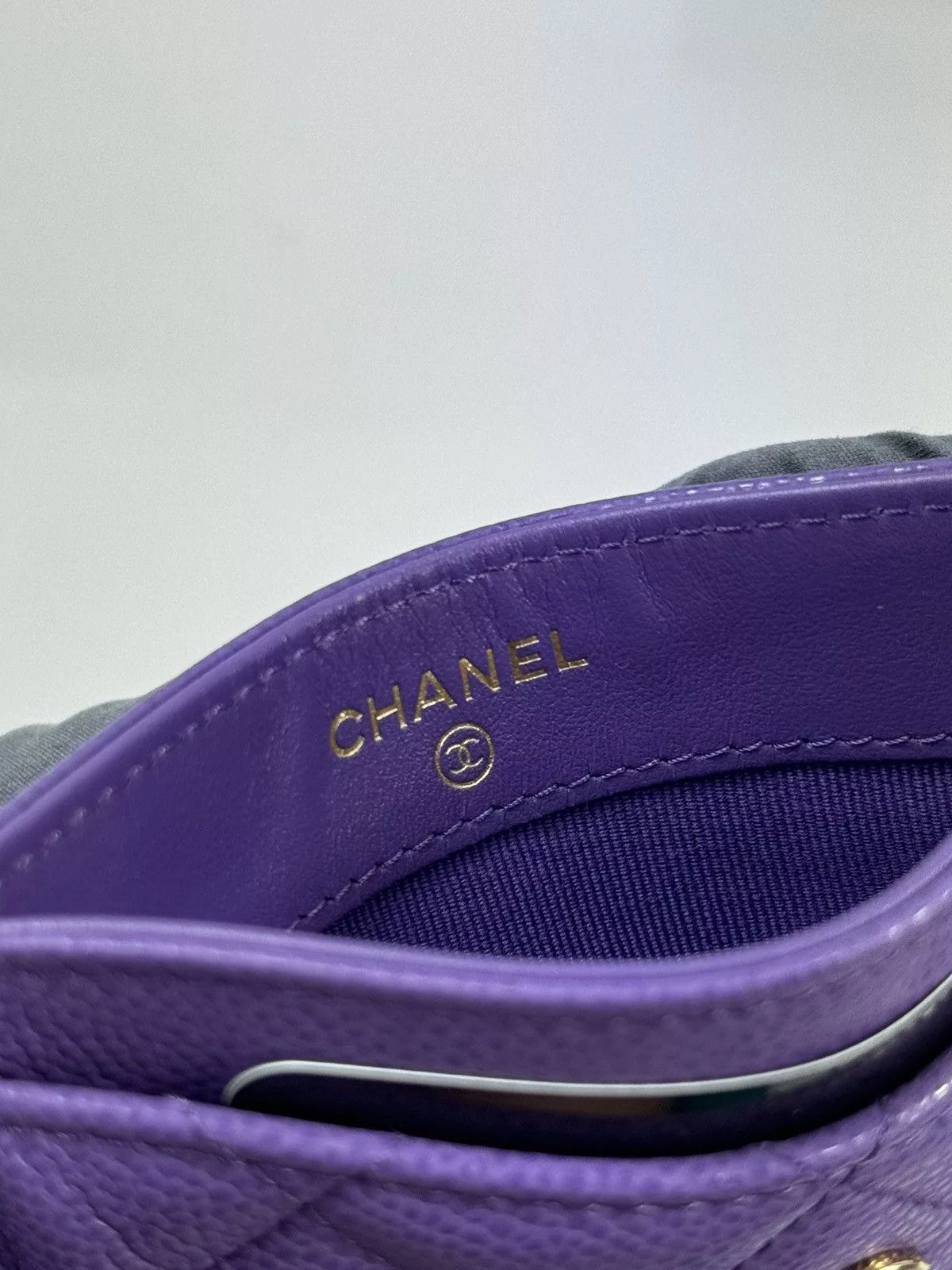 Chanel Wallets CHANEL CARD HOLDER Purple