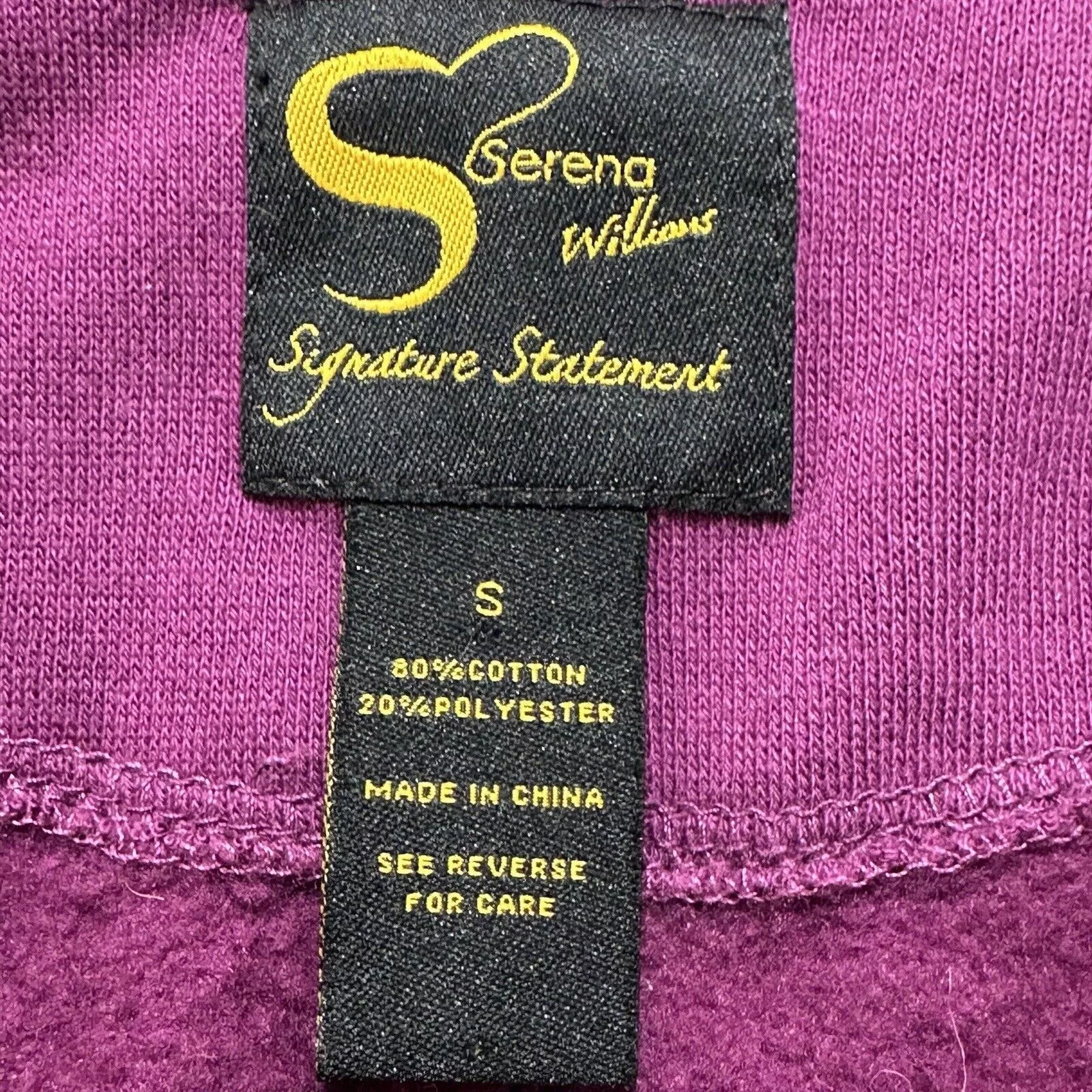Other Jackets Other Serena Williams Small Sweatshirt Jacket Coatigan Purple