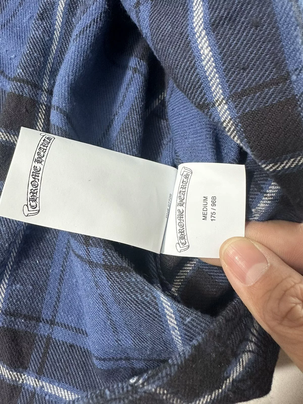 Chrome Hearts Shirts Button Ups 🔥Chrome Hearts Blue Cross Print Silver Button Shirt🔥