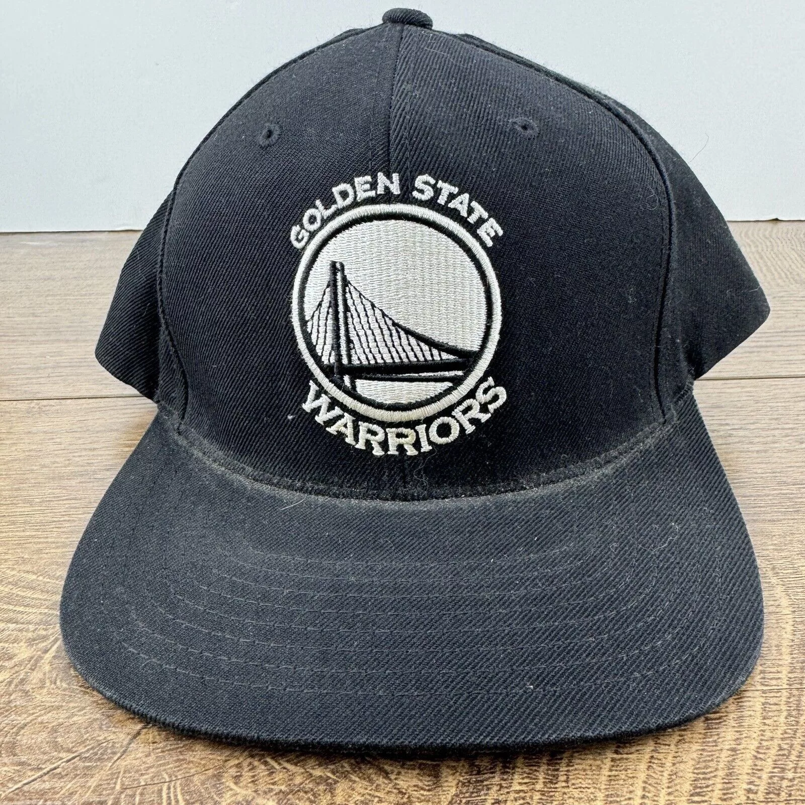 Mitchell & Ness Hats Mitchell & Ness Golden State Warriors Hat Snapback Black Hat Adjustable Mitc