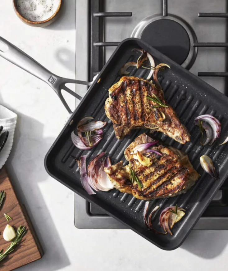11" Nonstick Square Hard Anodized Grill