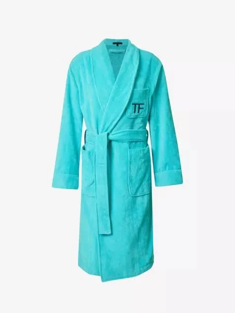 Tom Ford Heavy Coats Tom Ford o1w1db10624 Cotton Robe in Light Blue