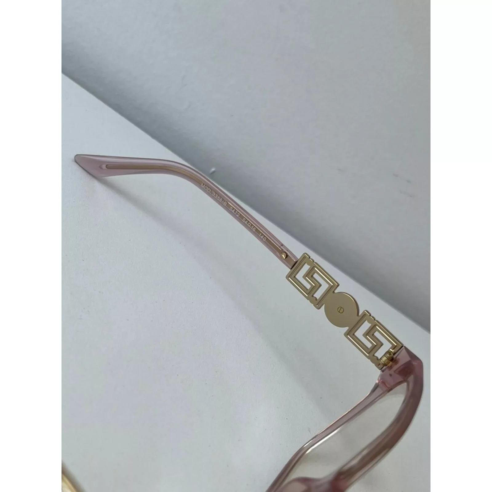 Versace Glasses NEW Versace VE3358-B Pink Crystal Strass Oversized Frames