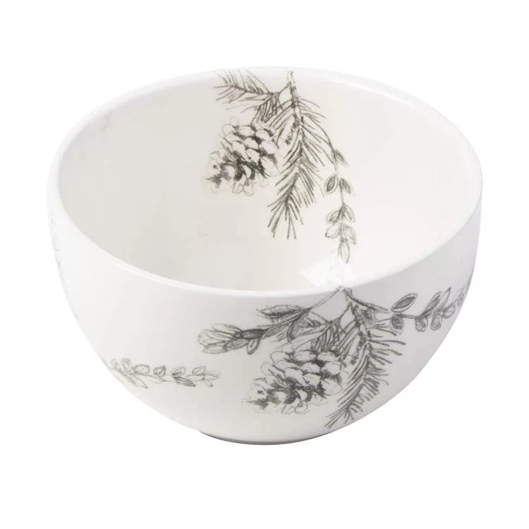 WINTER SKETCHES PINCECONE BOWL