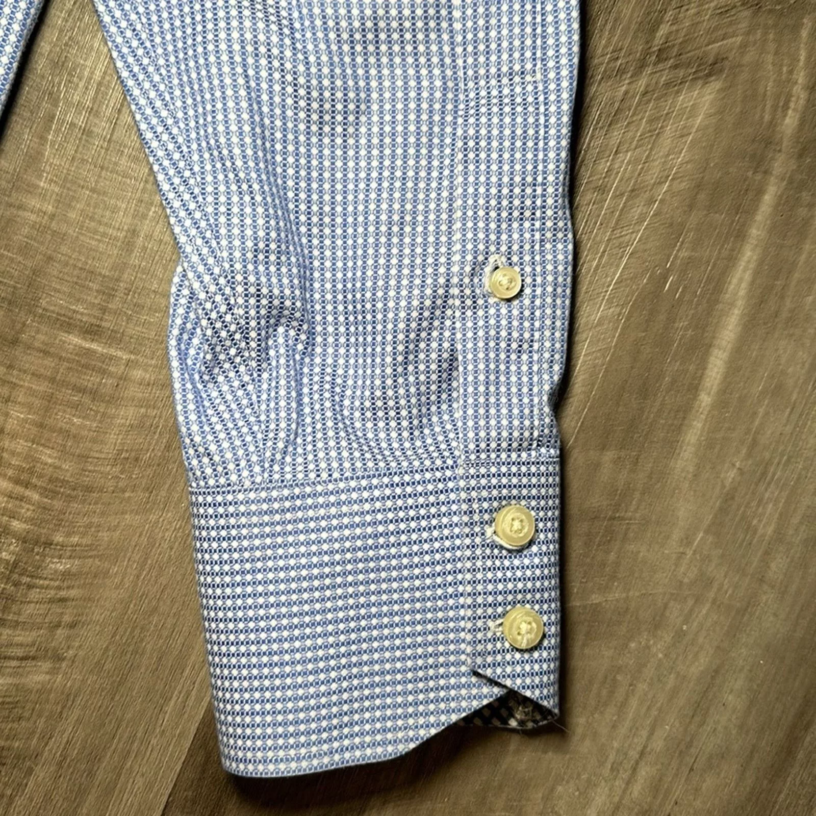Thomas Dean Shirts Button Ups Thomas Dean Shirtmaker’s Cloth Long Sleeve - 2XLT Blue