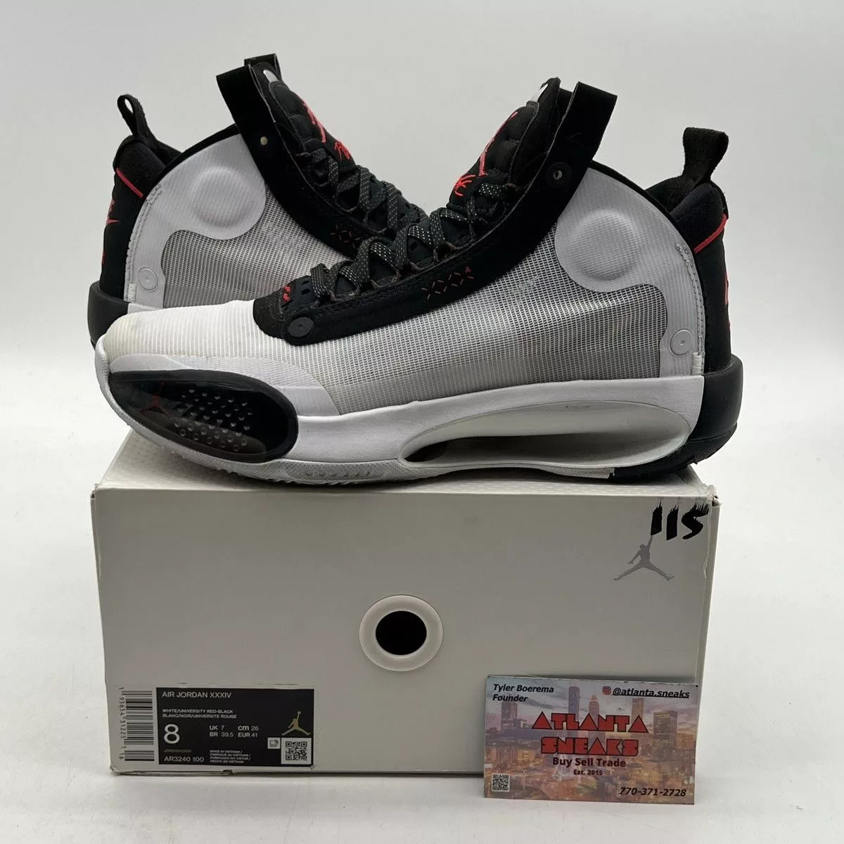 Jordan Brand Hi Top Sneakers Jordan Brand Air Jordan 34 Chicago White