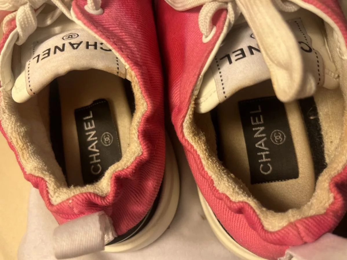 Chanel Low Top Sneakers Chanel Trainer Sneaker Pink