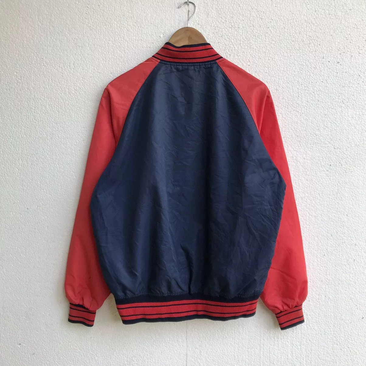 Descente Light Jackets Descente Varsity Jacket Blue Vintage