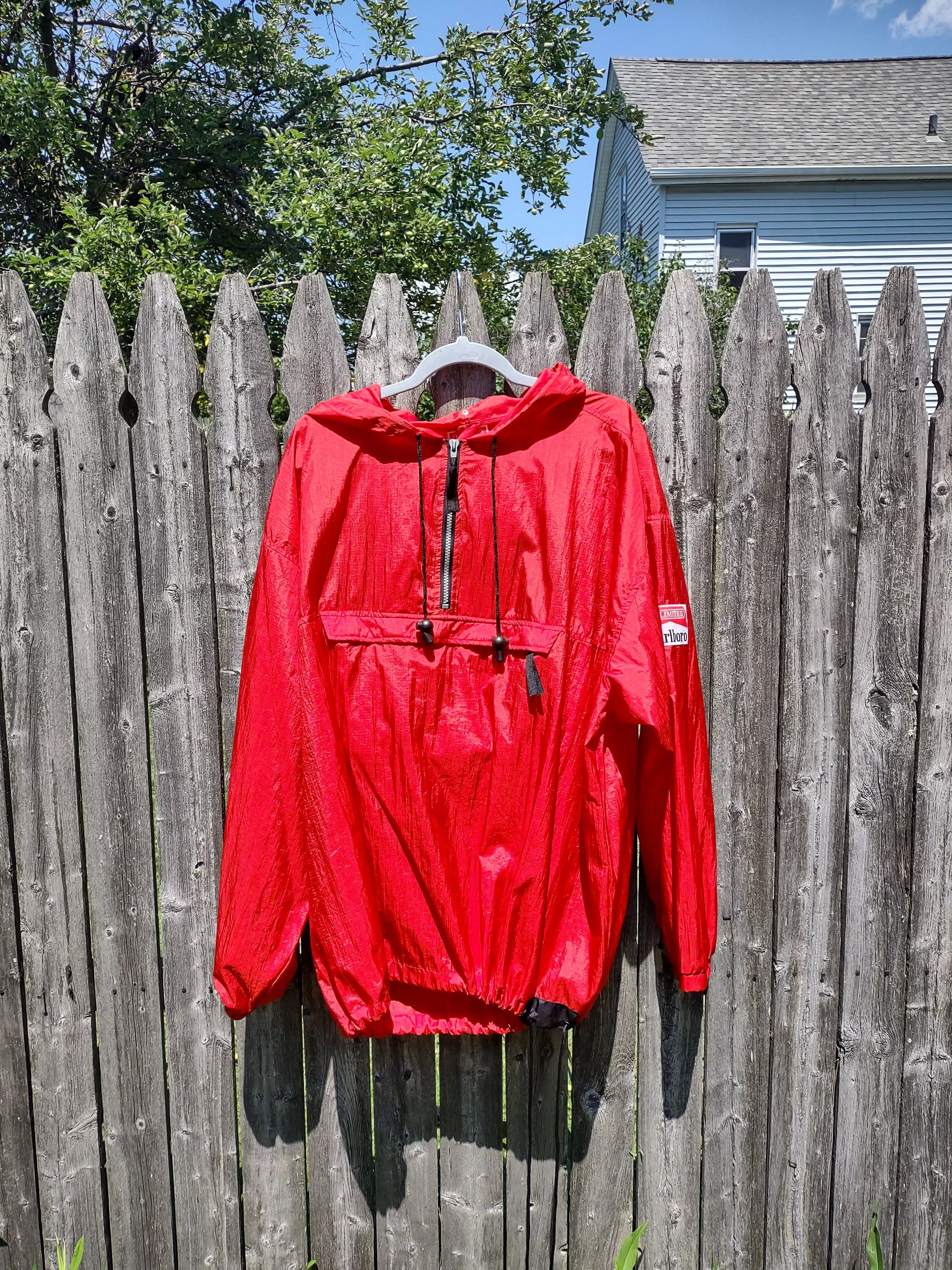 Marlboro Unlimited Light Jackets Marlboro Unlimited × Vintage Vintage Packable Marlboro Anorak Red