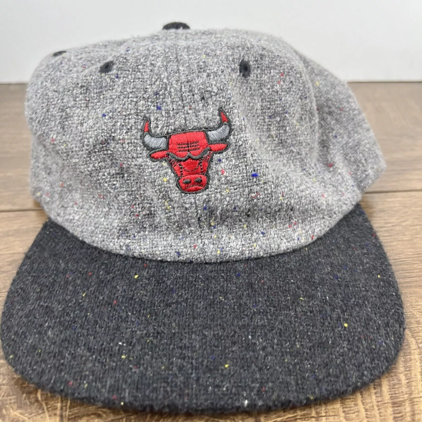 Mitchell & Ness Hats Chicago Bulls Hat Mitchell & Ness Gray Hat Adjustable Adult