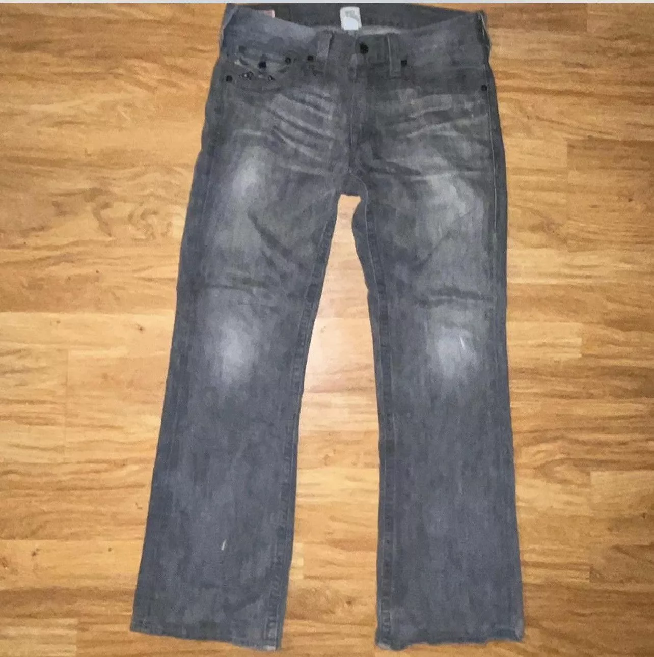 True Religion Denim True Religion Studded denim Gray