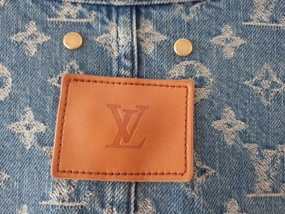 Louis Vuitton Denim Jackets Louis Vuitton × Supreme Supreme x Louis Vuitton Denim Chor Jacket Blue