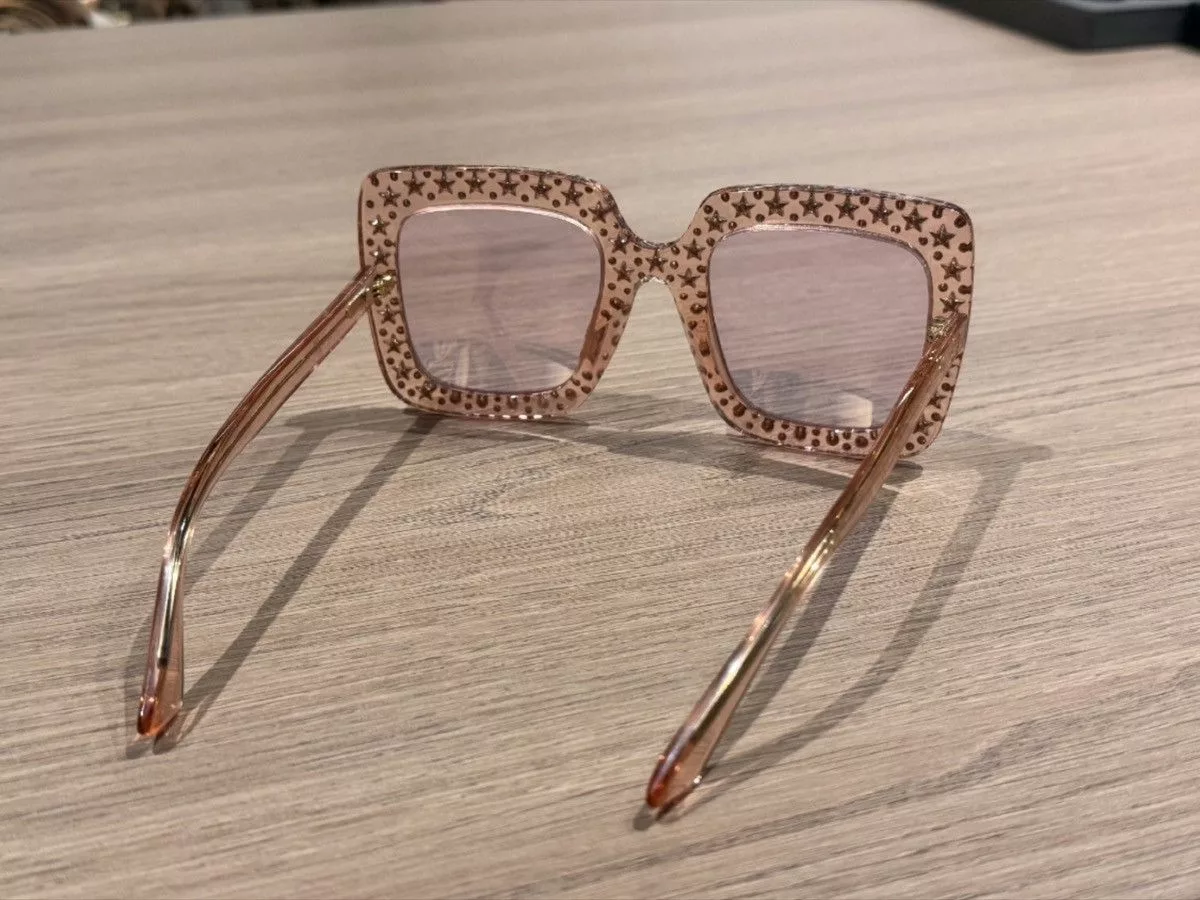 Gucci Sunglasses Gucci runway Pink Square Sunglasses