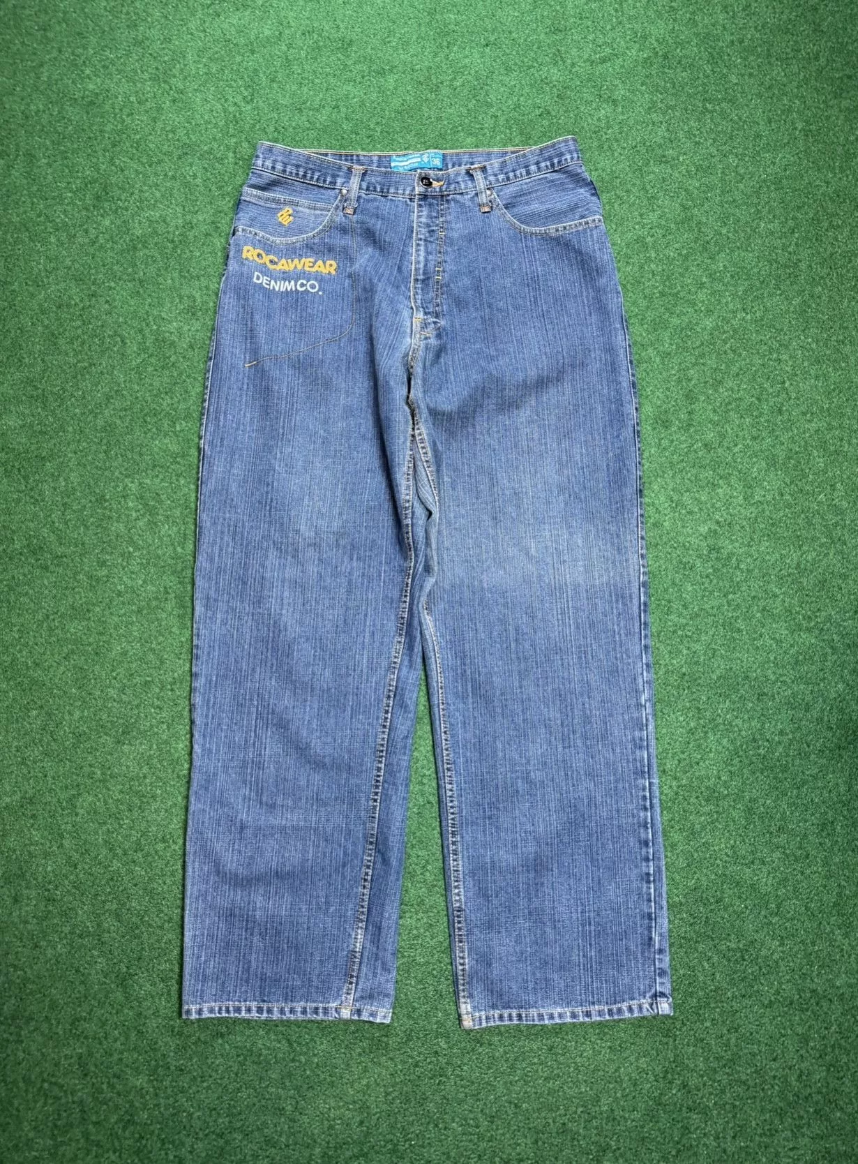Vintage Y2K Rocawear Denim Baggy Men’s 36x34 Jeans Blue