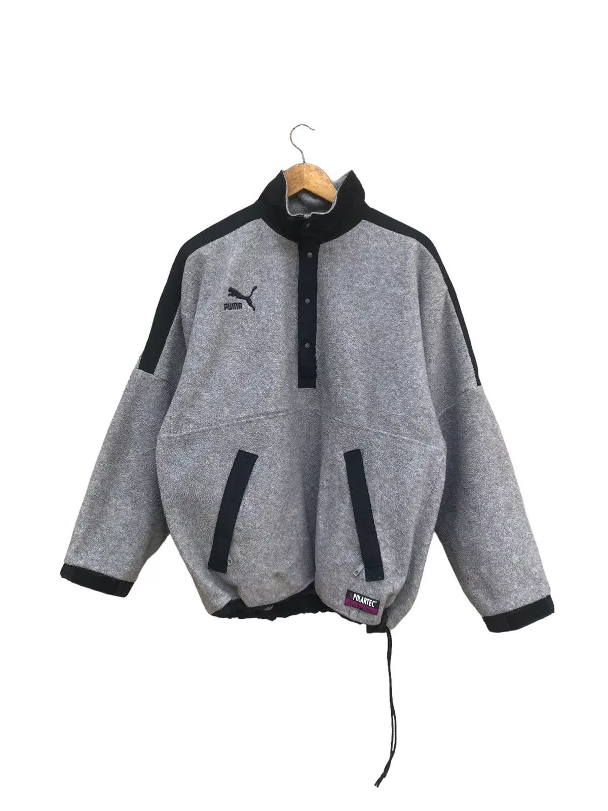 Puma Light Jackets Puma × Vintage RARE VINTAGE 90s PUMA HALF ZIPPER JACKET Multi Streetwear