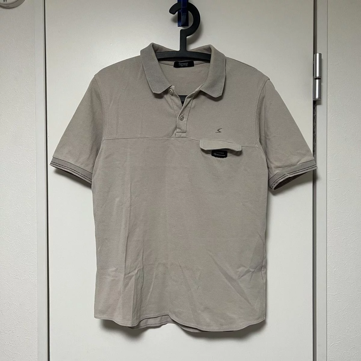 Undercover Polos Undercover SS09 Lightning Bolt Polo Top Beige