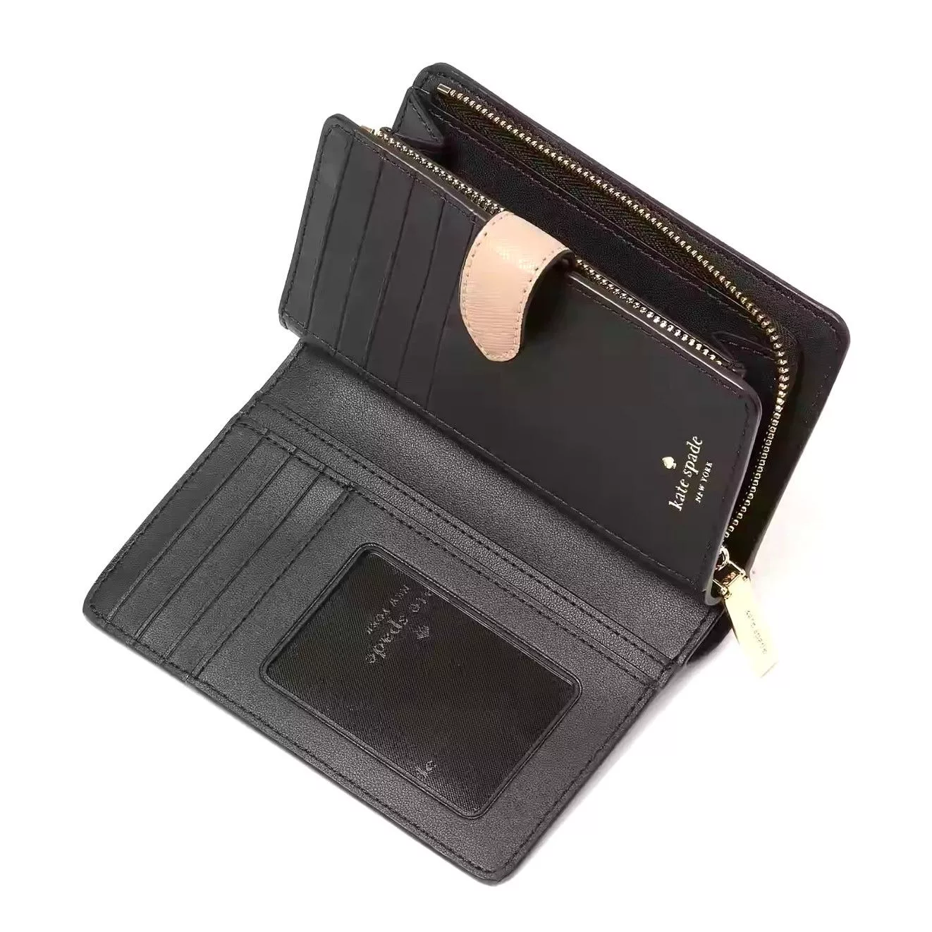 Kate Spade Wallets Kate Spade Madison Medium Compact Bifold Wallet Beige