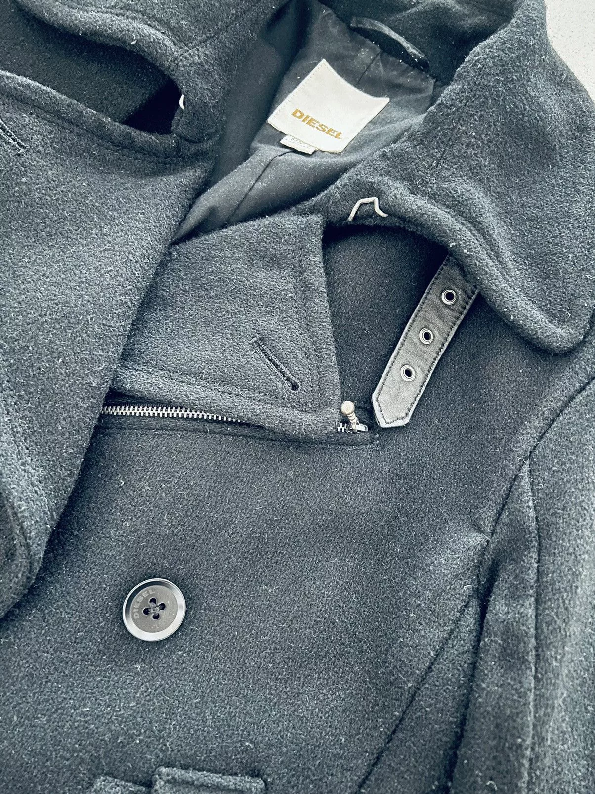Diesel Heavy Coats Diesel black peacoat