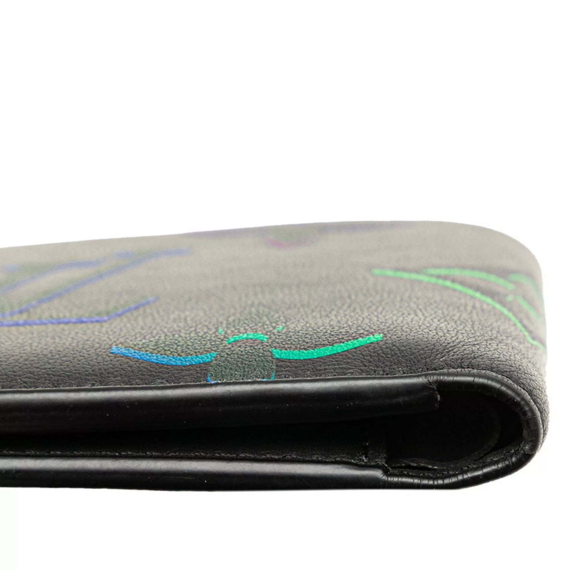 Louis Vuitton Wallets Louis Vuitton Monogram Spotlight Bi-fold Wallet Compact M82297 Noir Black Leather Women's LOUIS VUITTON