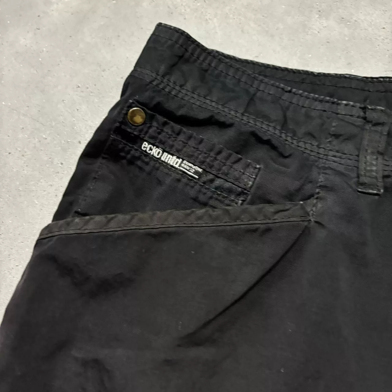 Ecko Unltd. Shorts Ecko Unltd. × Vintage Crazy Vintage Y2K/2000s Grunge Black Ecko Skater Cargo Shorts! Streetwear