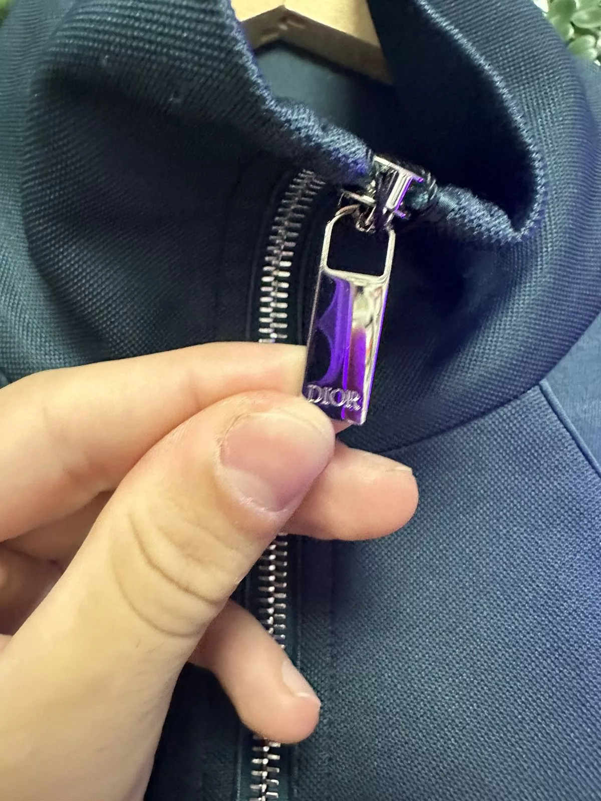 Dior Light Jackets Dior Zip Up Track Jacket Teal Blue