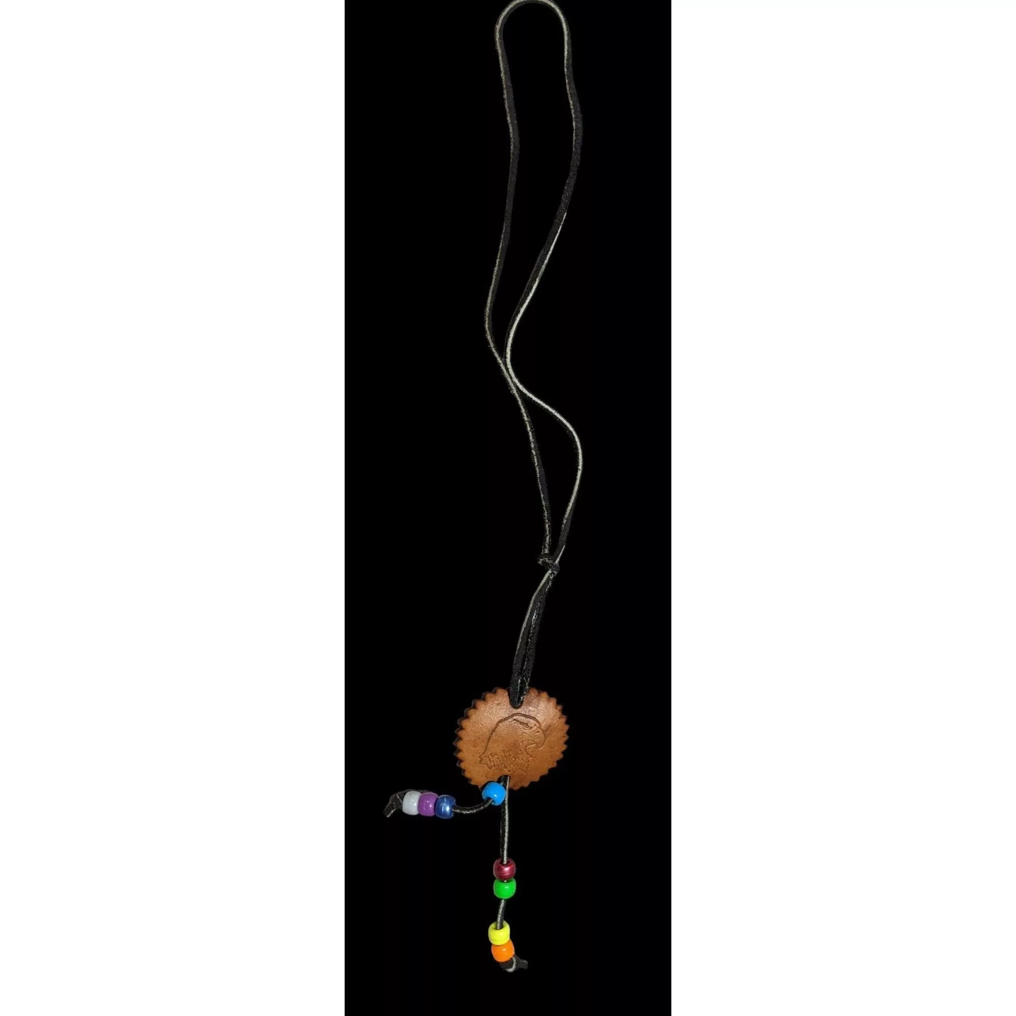 Other Necklaces Other Handmade Leather Eagle Medallion Necklace Multi
