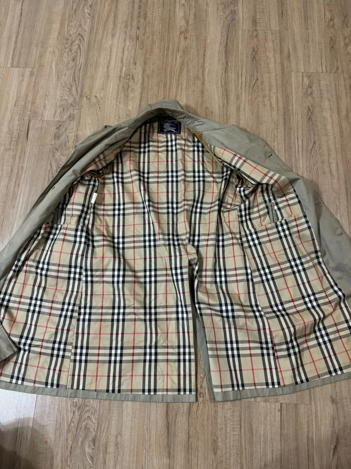 Burberry Parkas BURBERRY NOVA CHECK LONG JACKET Gray
