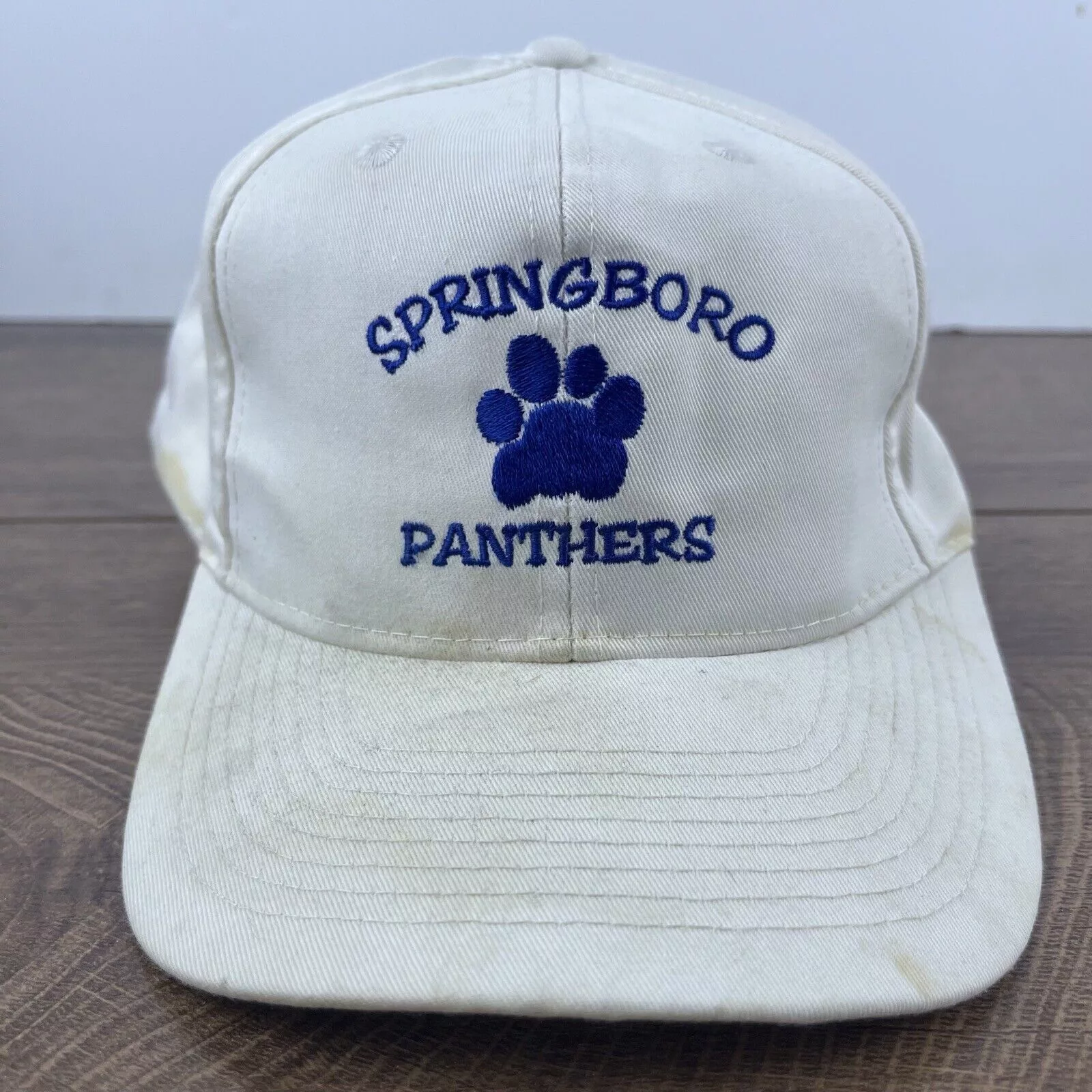 Other Hats Other Springboro Panthers Hat White Cap Hat Springboro Adjustable