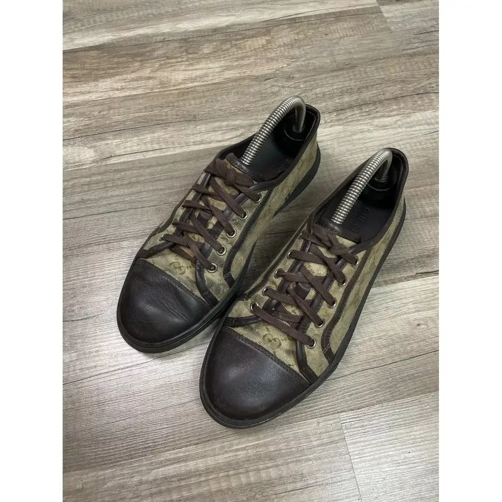 Gucci Boots Gucci monogram low trainers Size: 39 Beige