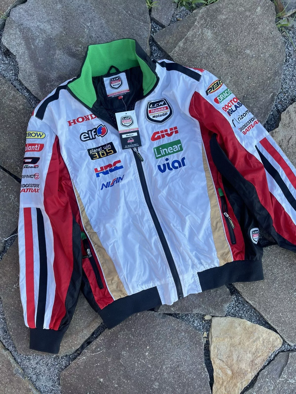 Honda Bombers Honda × Vintage BNWT Y2K Honda LCR vintage racing jacket White