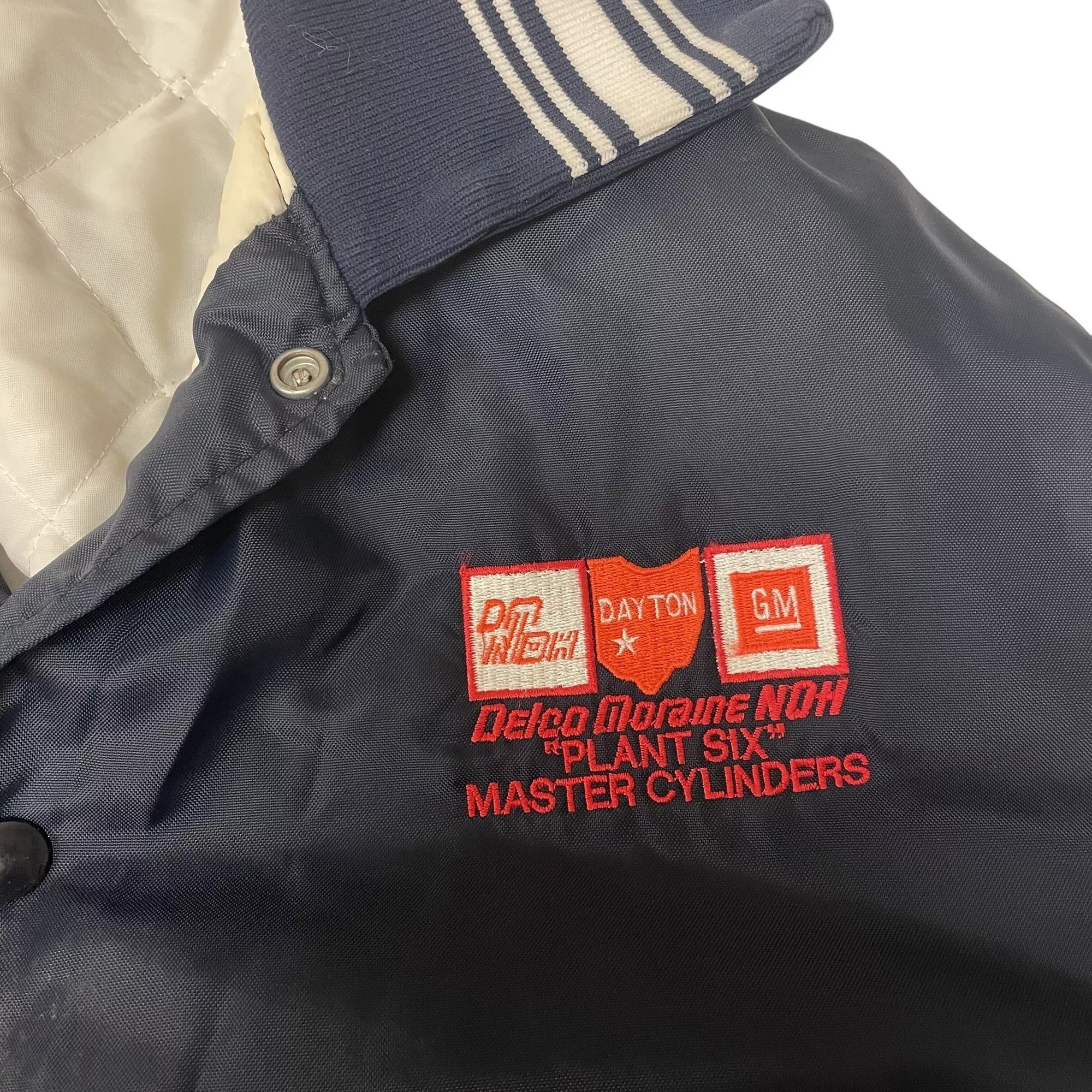 Other Light Jackets Other Vtg Delco MASTER CYLINDERS Bomber Windbreaker Jacket Blue