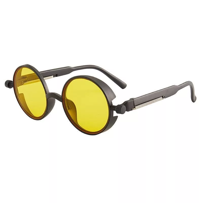 Vintage Sunglasses Vintage Classic Gothic Steampunk Sunglasse Yellow Streetwear