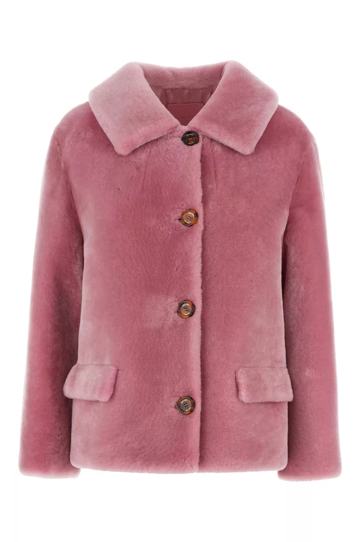 Prada Leather Jackets Prada Pink Fur Coat