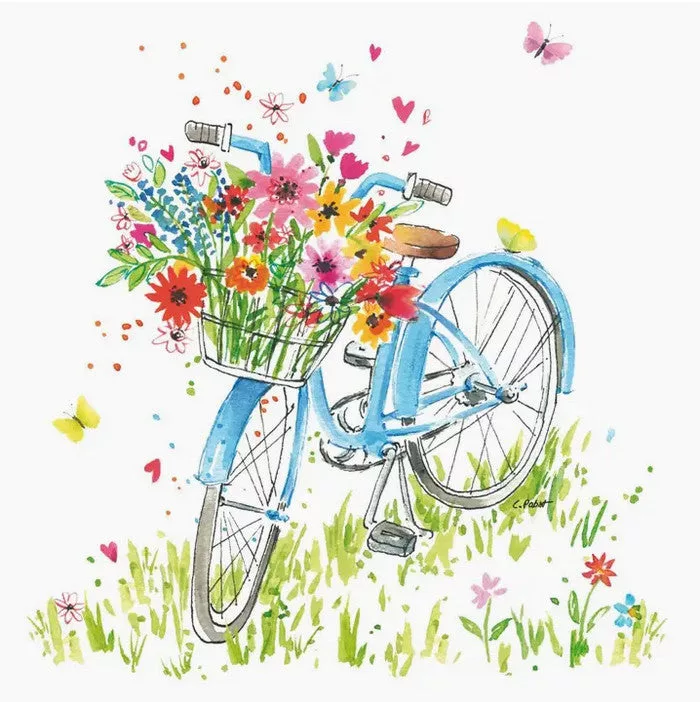 Beverage Napkin Ride My Bike 20 ct