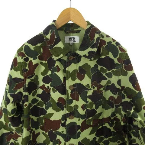 Junya Watanabe Light Jackets Junya Watanabe Jacket Camouflage Pattern Cotton Green