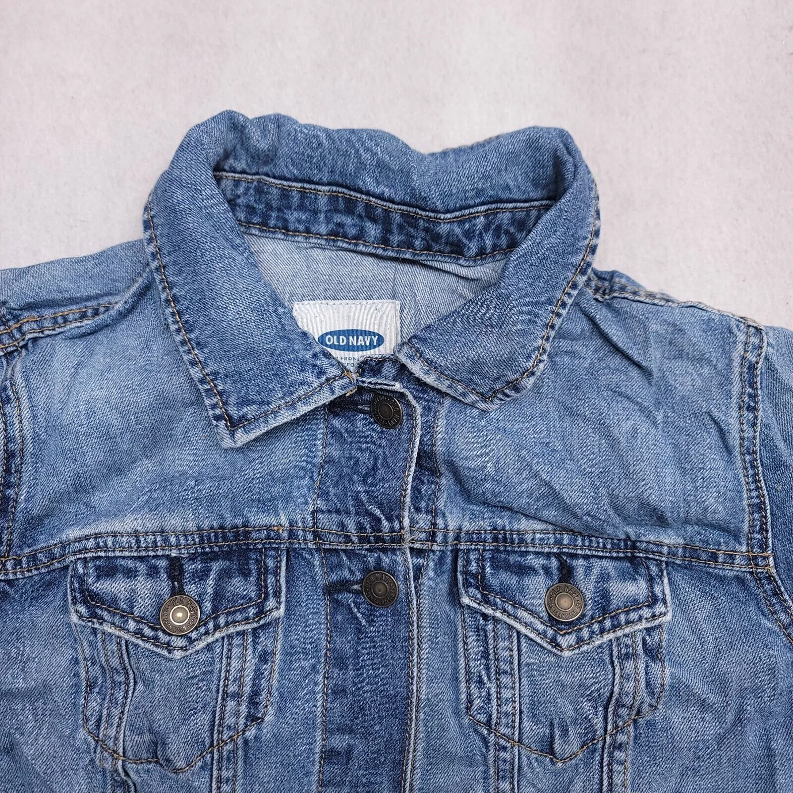 Old Navy Jackets Old Navy Casual Button Denim Jean Jacket Womens Size S Blue
